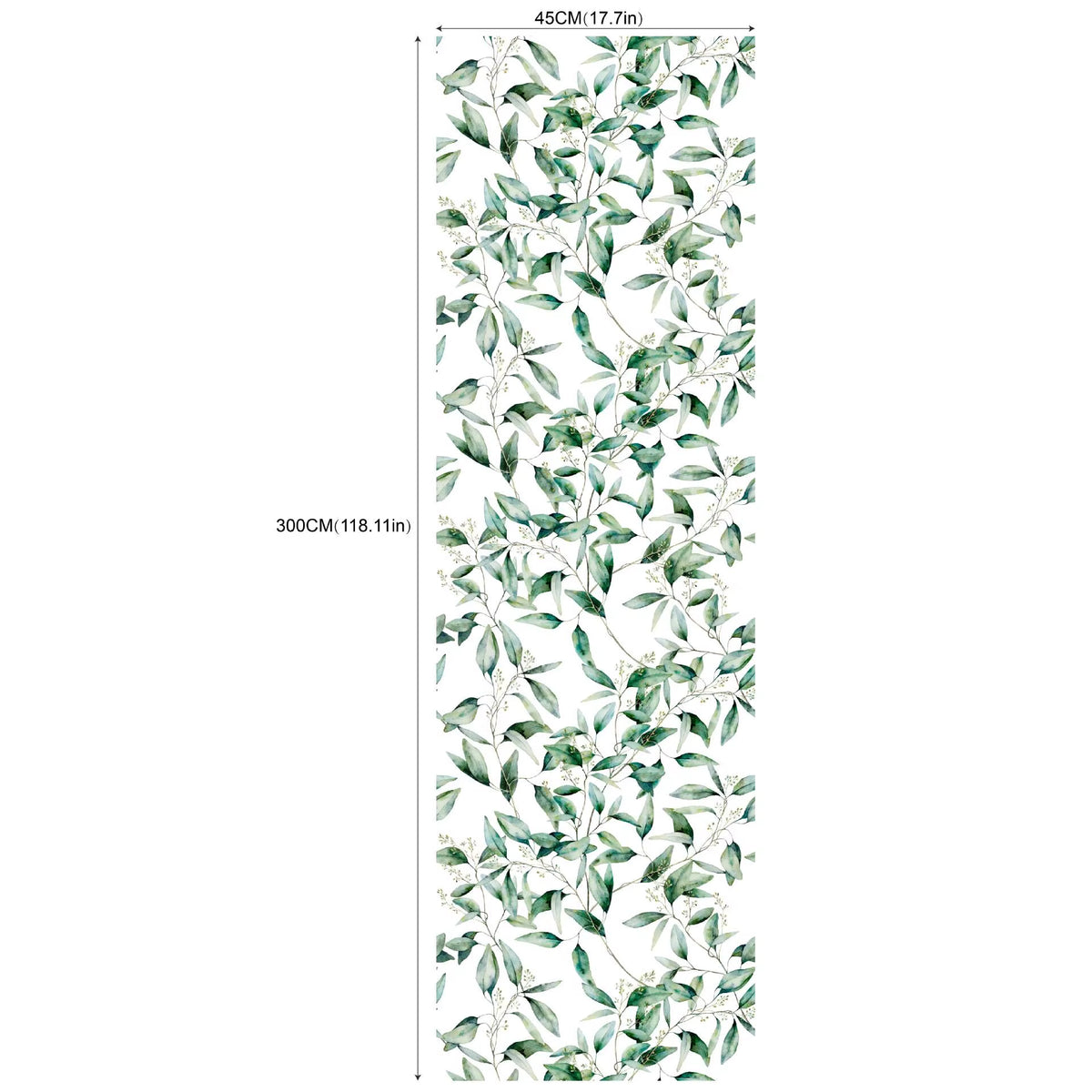 Green Tropical Palm Wallpaper Self Adhesive Rainforest Leaves Wallpaper Jungle Peel & Stick Plant Wallpaper Mural Vinyl Film