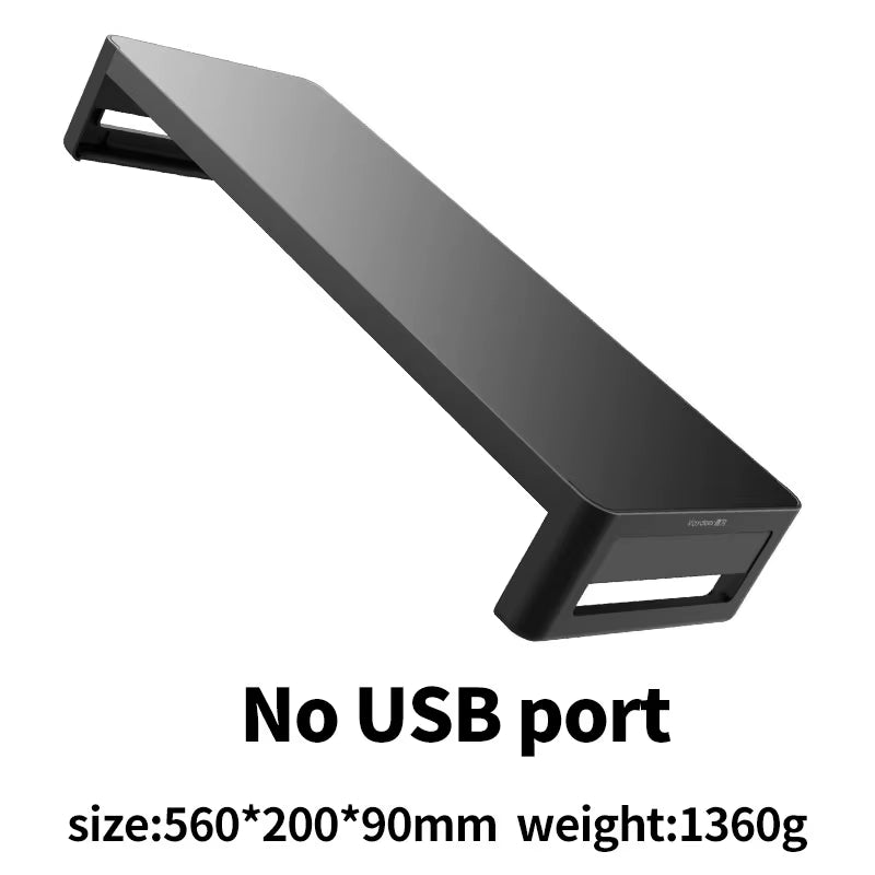 Monitor Stand Riser with USB3.0 Hub Support Data Transfer and Charging Steel Desk Organizer for Laptop Computer