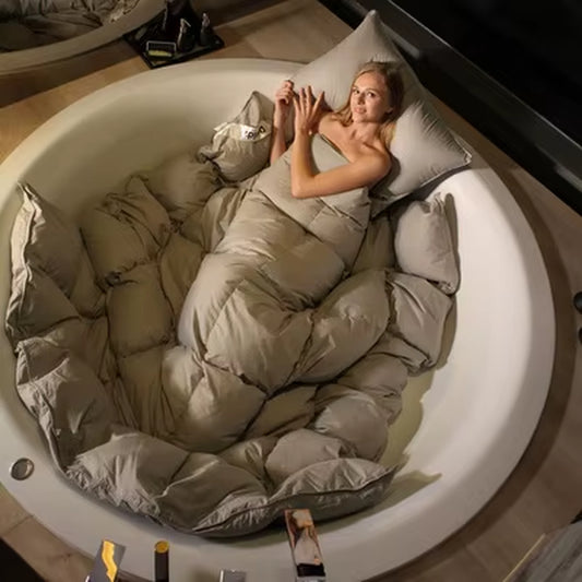100% Goose down Comforter Filler Queen King Blanket Cotton Shell Winter Goose Duvet Insert 220*240 200*230