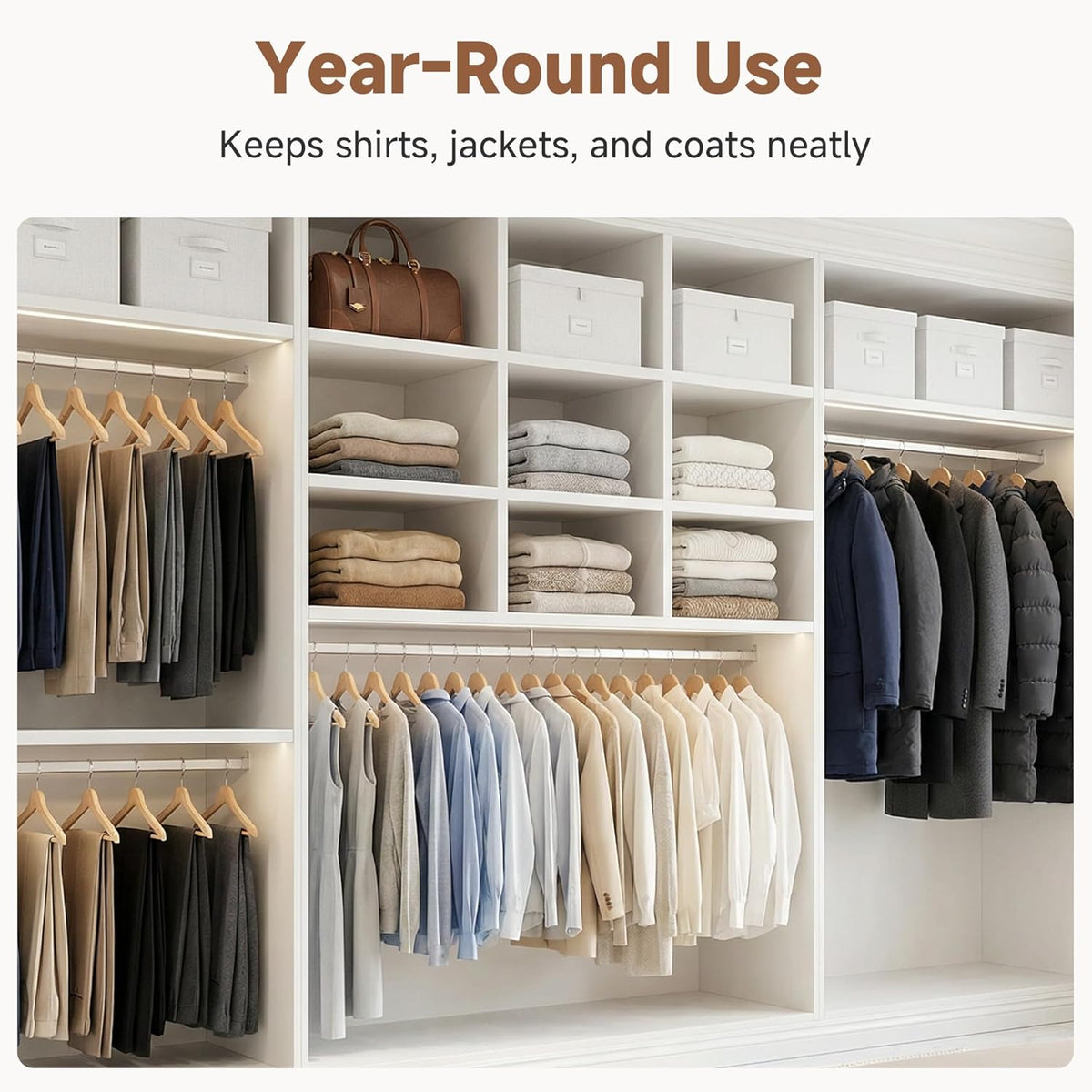 Solid Wood Coat Hangers, Pack of 20, view 9