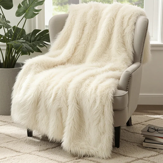 Mongolian Faux Fur Luxury Throw