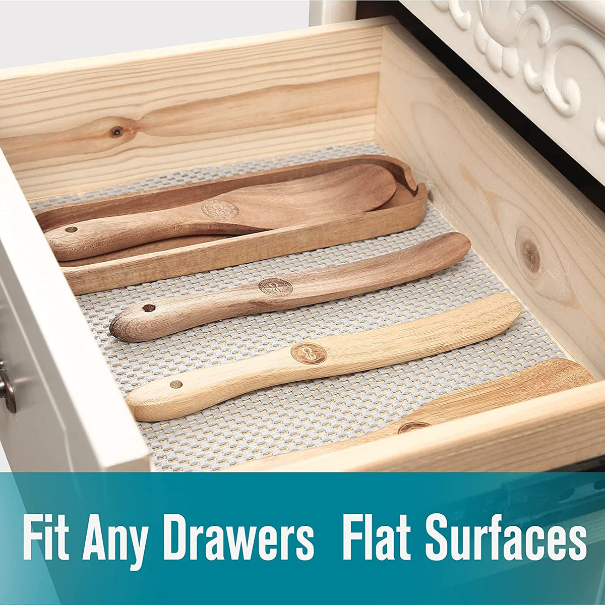 Non Slip Drawer and Shelf Liner, 30 cm x 6 m, Black, view 2