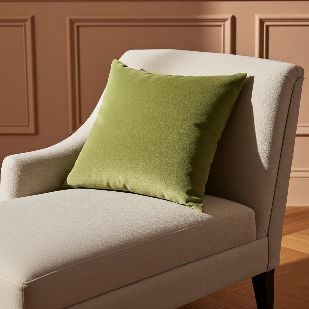 Pistachio Love Green Handmade Luxury Pillow