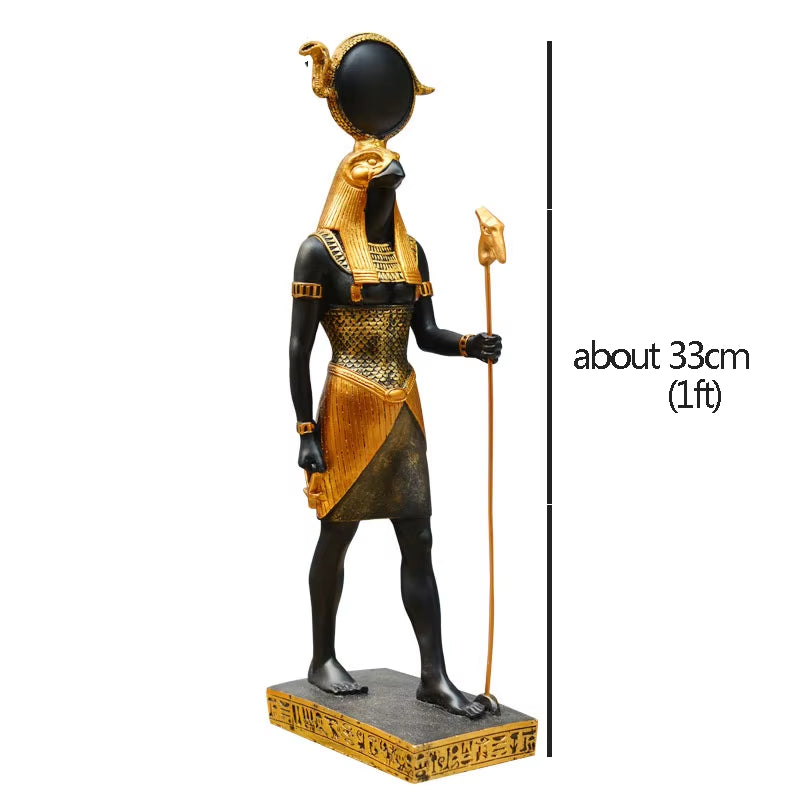 Egyptian Gods Goddess Ornament 1Pc Large Isis Sculpture Adorn for Home Eye of Egypt Furnishing Articles Decorate