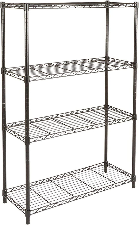 Four Shelf Storage Unit, Black