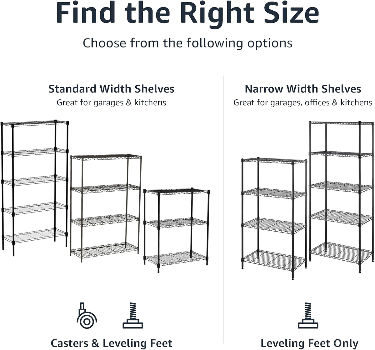 Five Shelf Storage Unit on Wheels, Black, view 5