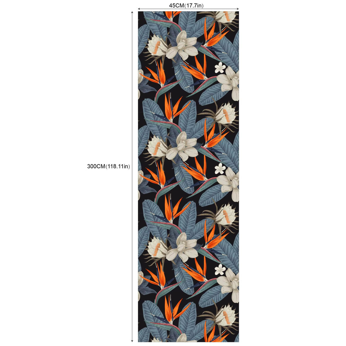 Green Tropical Palm Wallpaper Self Adhesive Rainforest Leaves Wallpaper Jungle Peel & Stick Plant Wallpaper Mural Vinyl Film