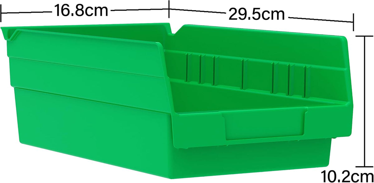 Heavy Duty Shelf Bins, Pack of 12, Blue, view 3