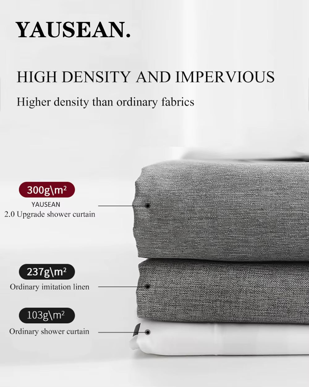/Roman Hole Shower Curtain Bathroom Accessories Home Quality Waterproof Fabric Customizable Thicken Curtains Home Decor