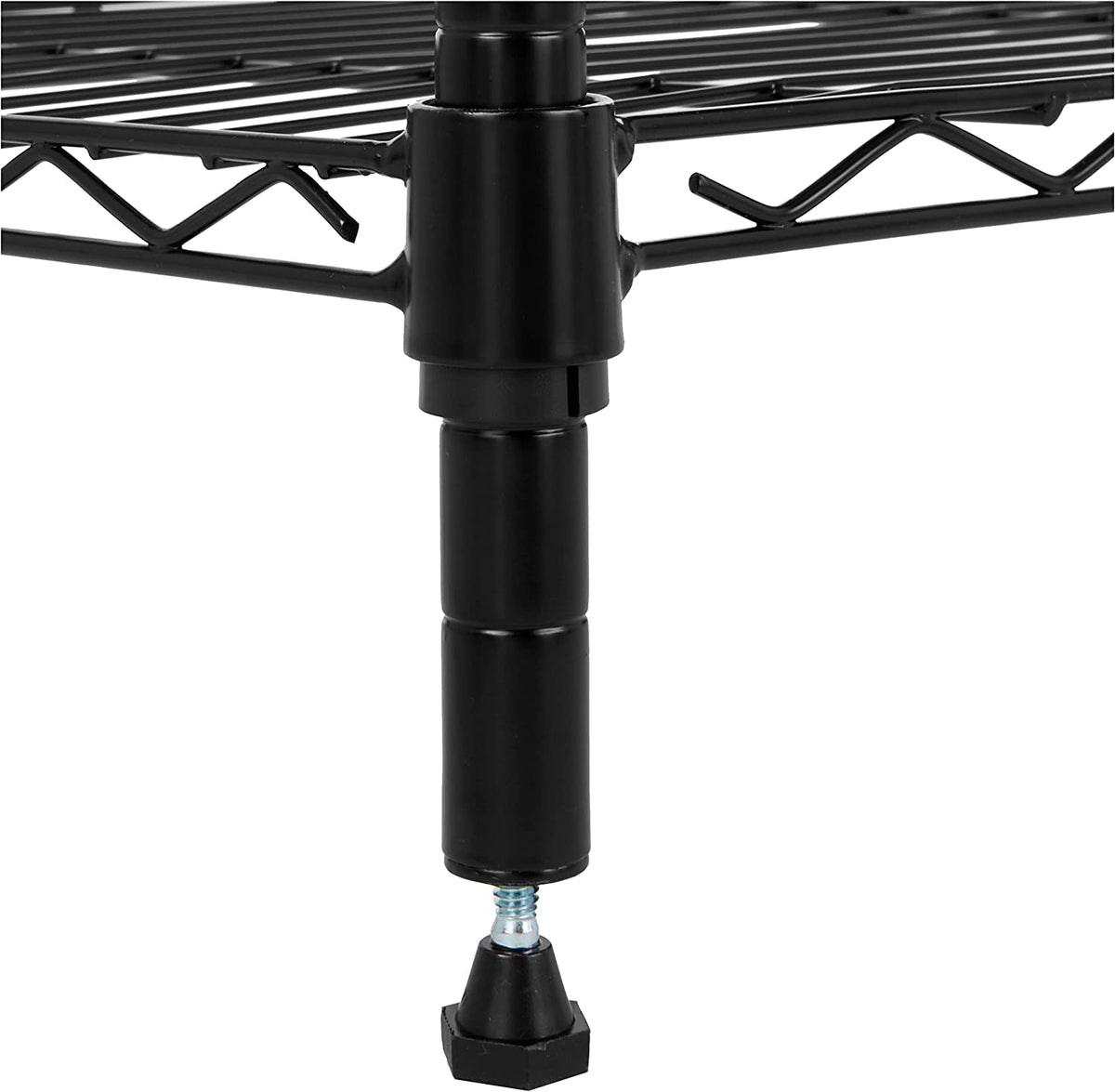 Four Shelf Storage Unit, Black, view 5