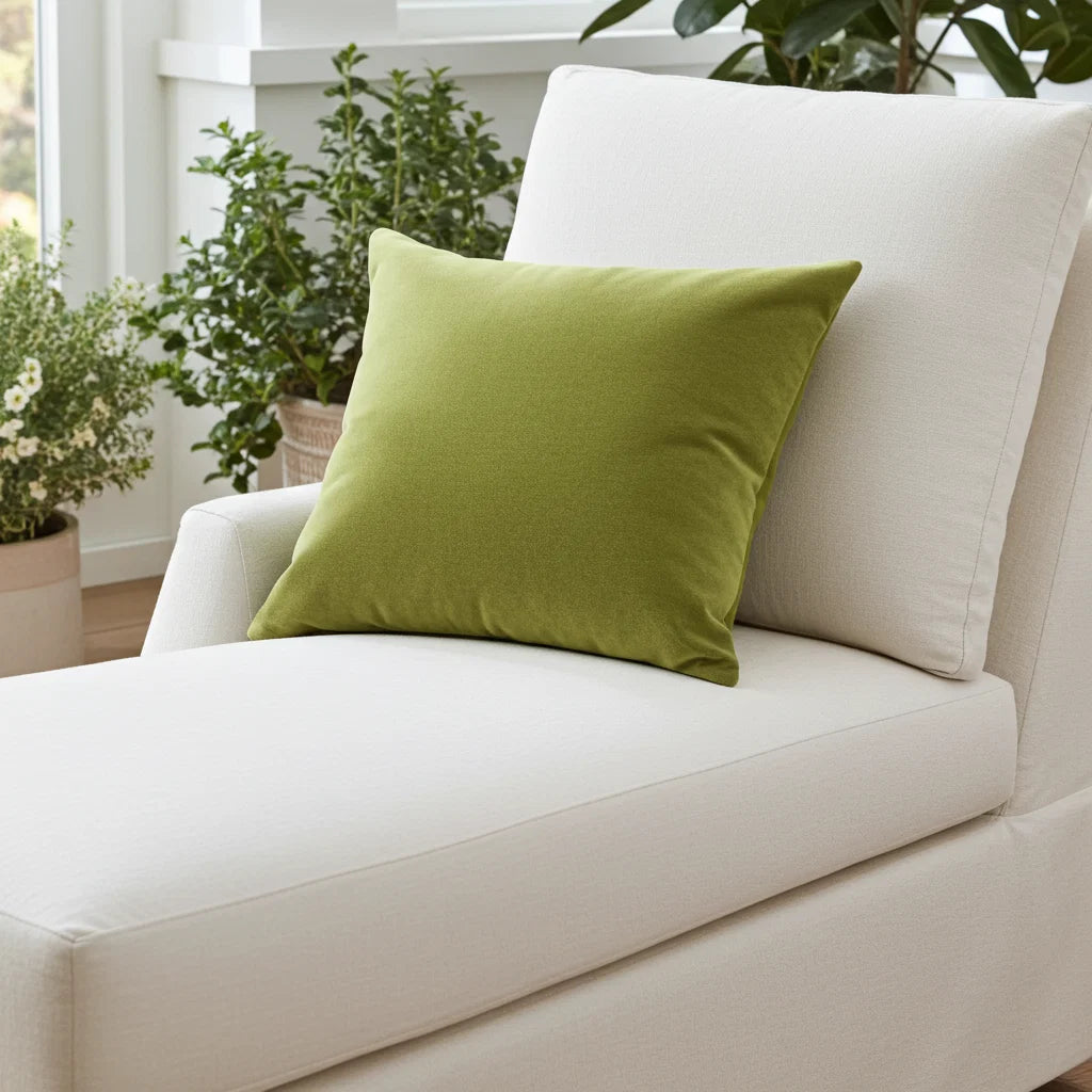 Pistachio Love Green Handmade Luxury Pillow