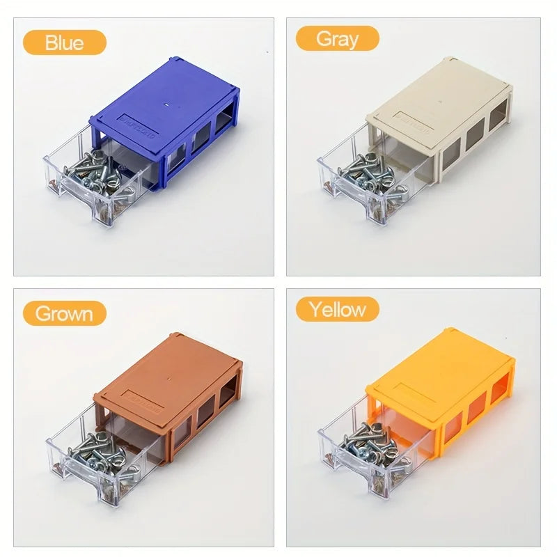 8/16Pcs 14X9X4Cm/5.5X3.5X1.5Inch Screw Parts Crafts Thread Organizer Mini Drawer Home Organization and Storage Bin