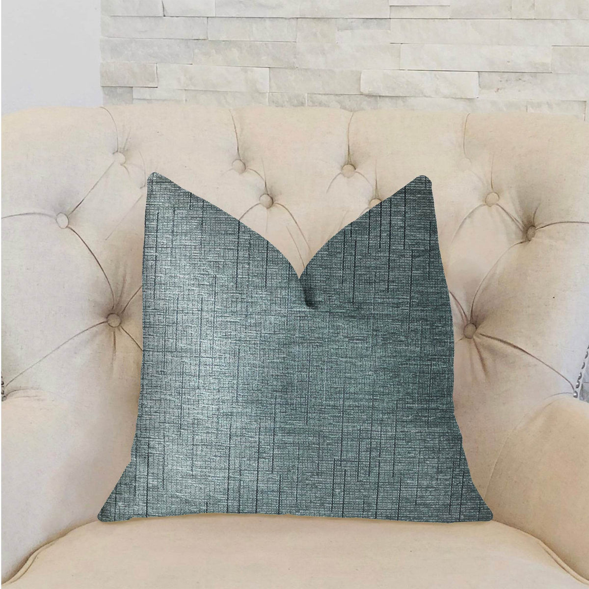 Newera Bliss Blue Luxury Throw Pillow