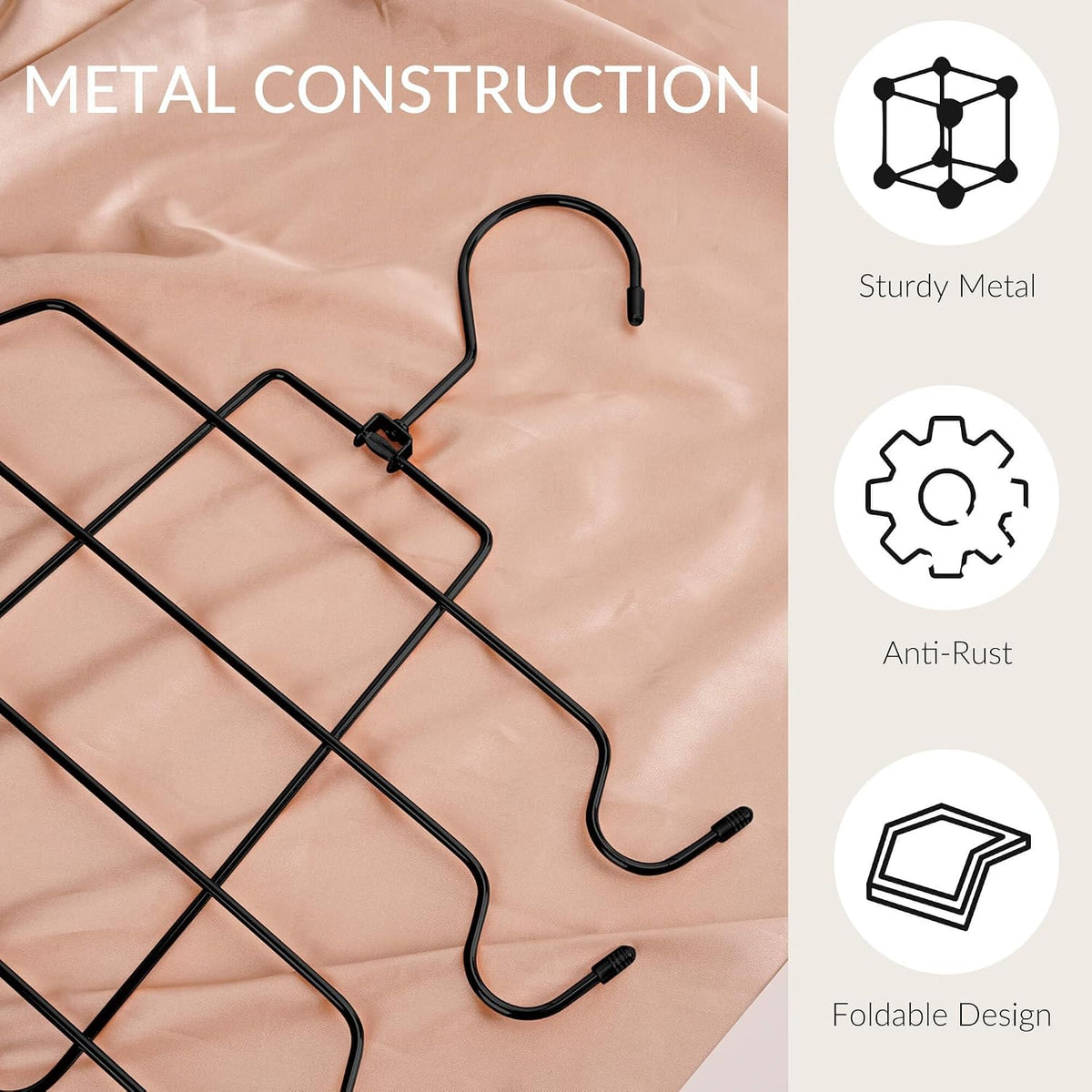 Folding Tank Top and Bra Hangers, Pack of 6, view 2