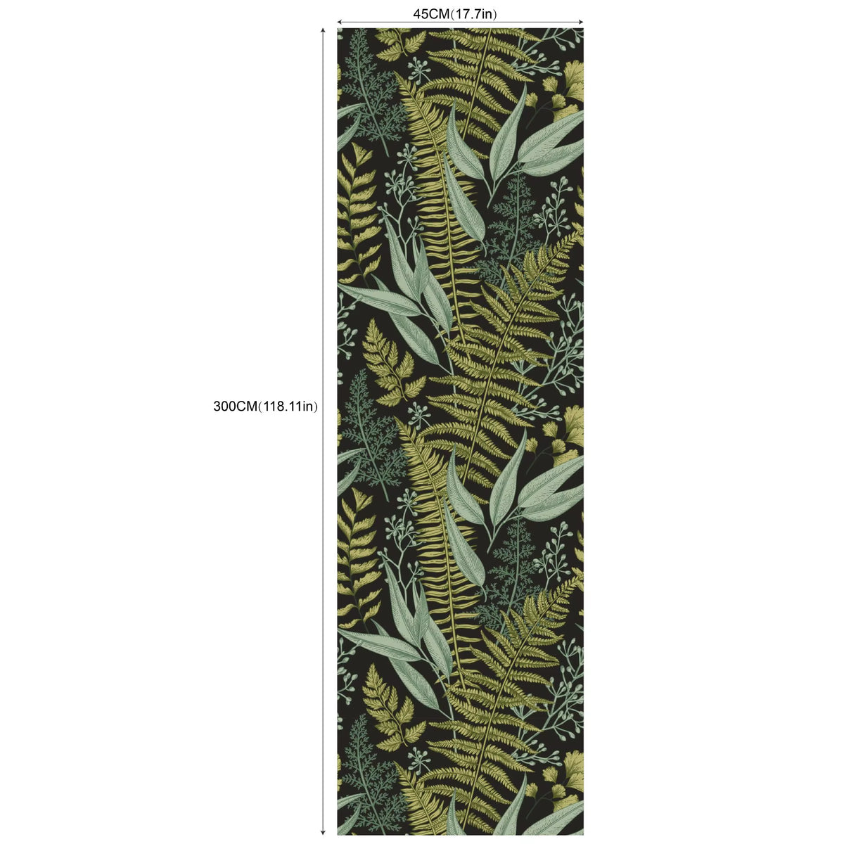 Green Tropical Palm Wallpaper Self Adhesive Rainforest Leaves Wallpaper Jungle Peel & Stick Plant Wallpaper Mural Vinyl Film