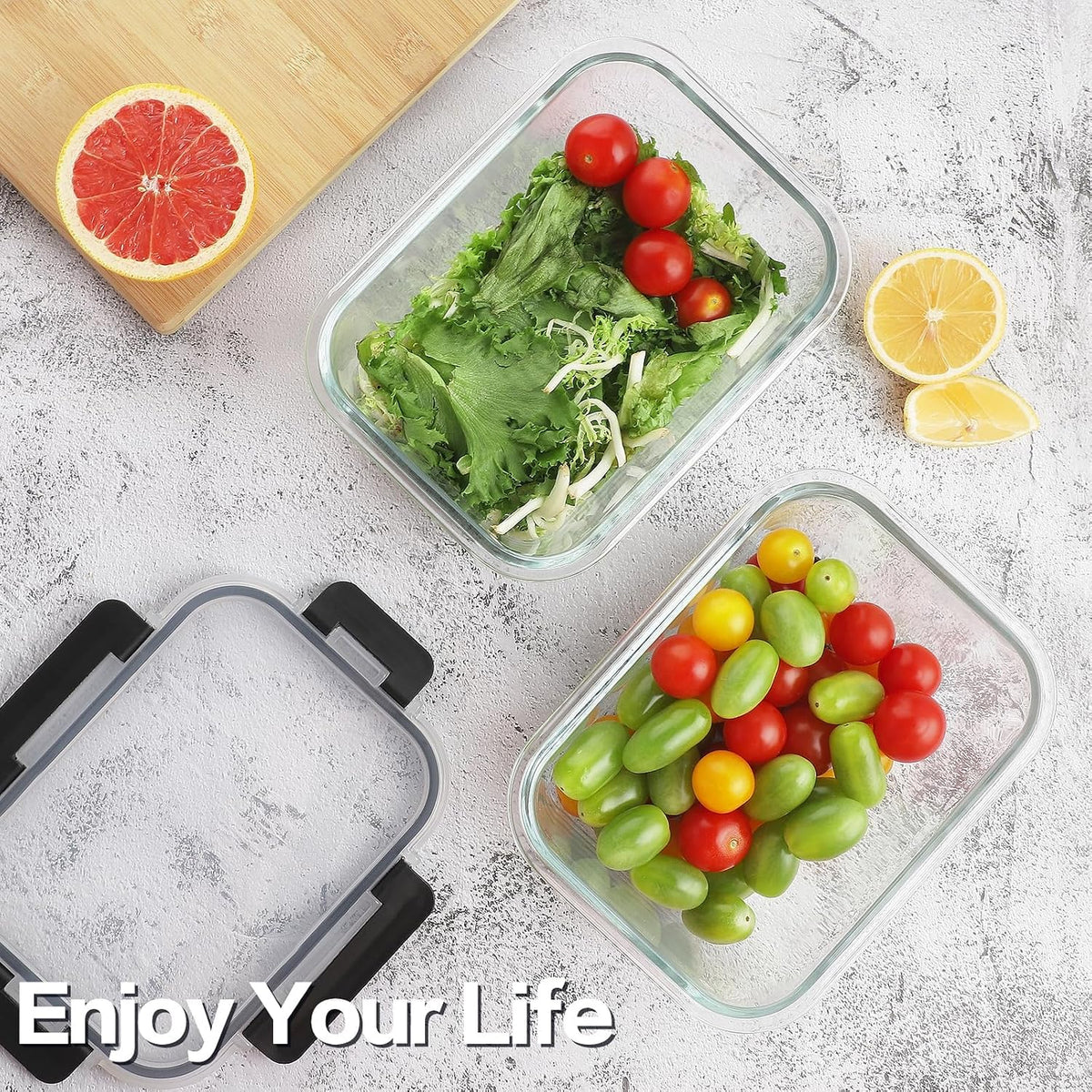 Glass Food Storage Containers, 24 Piece Set, view 6