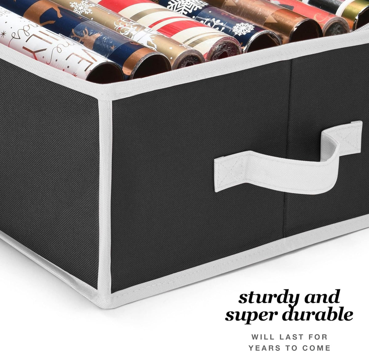 Under Bed Gift Wrap Organiser, Holds up to 24 Rolls, view 6