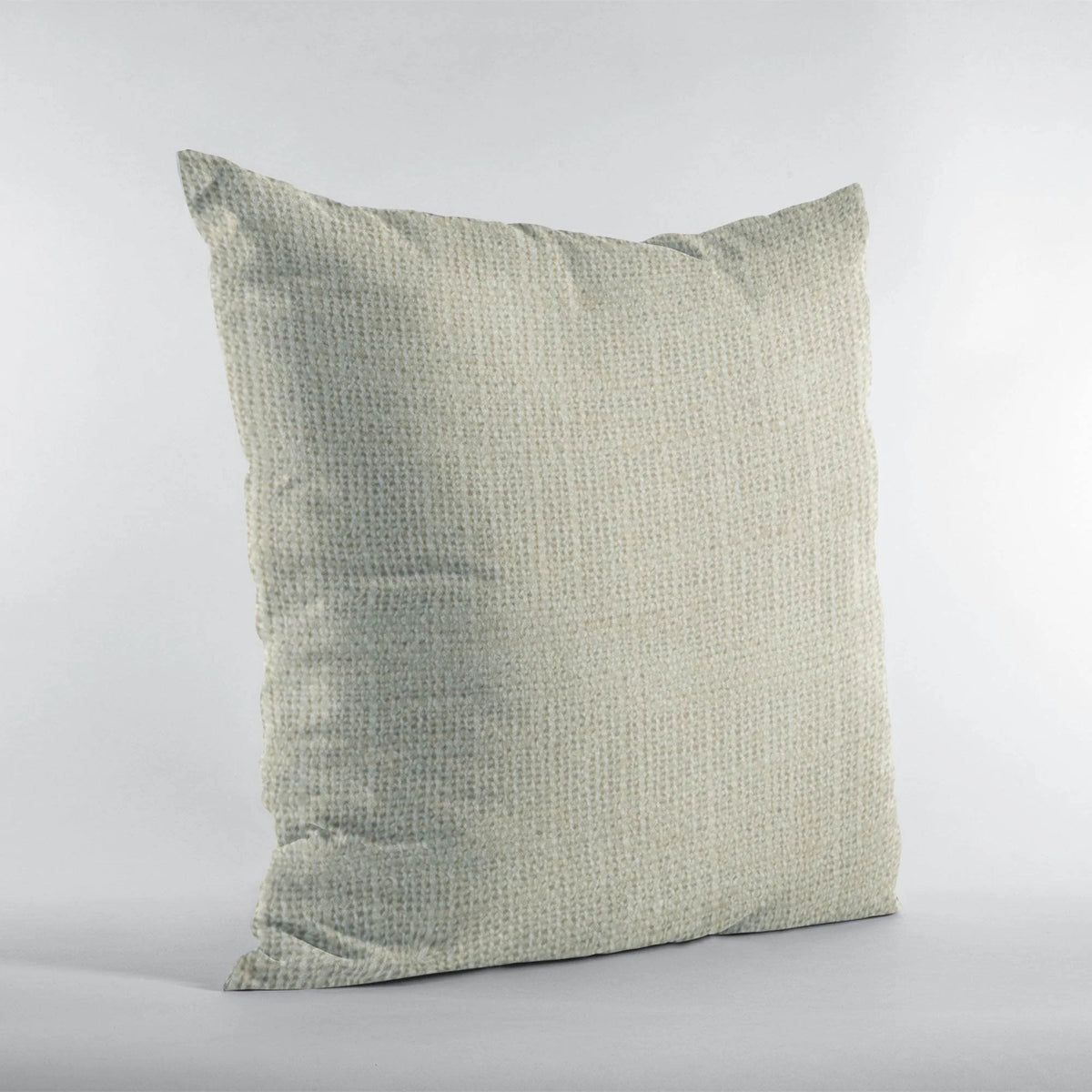 Plutus Vanilla Wall Textured Solid, with Open Weave. Luxury Throw Pillow