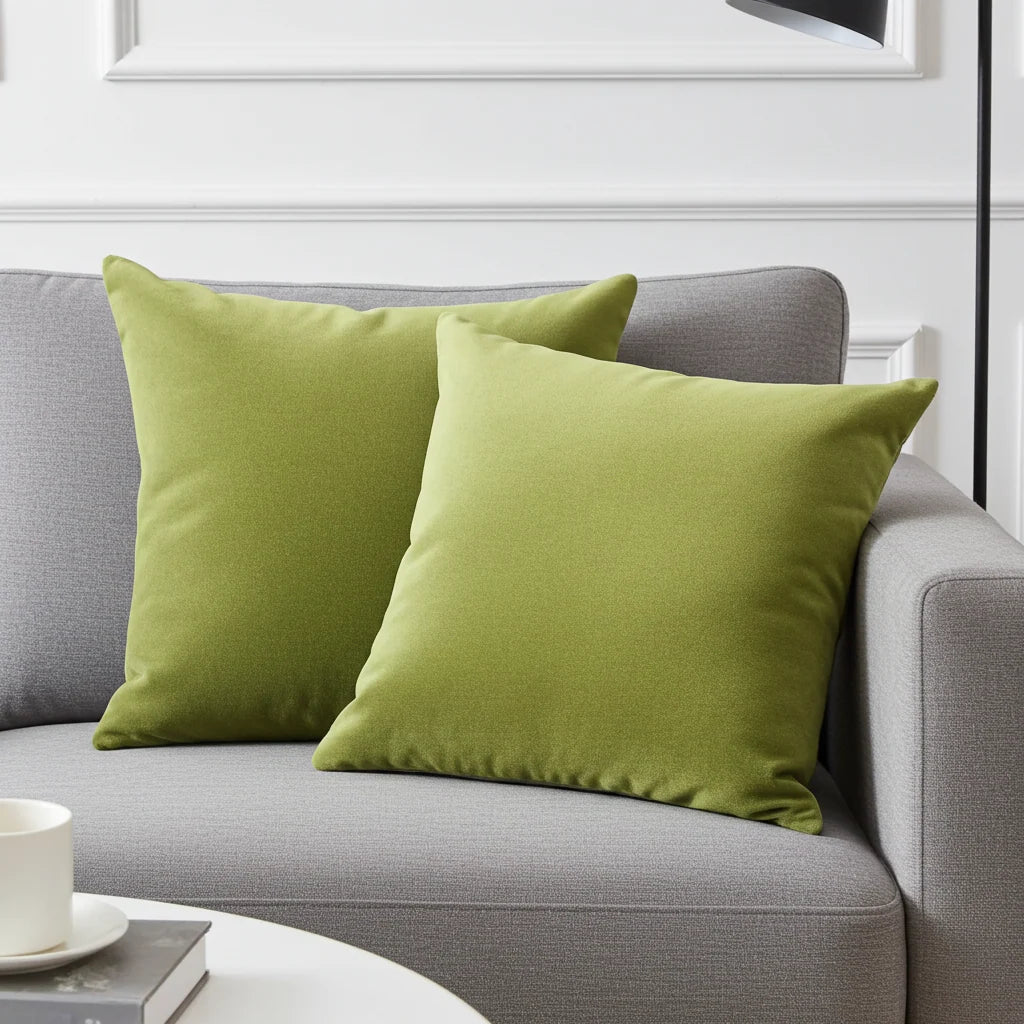 Pistachio Love Green Handmade Luxury Pillow