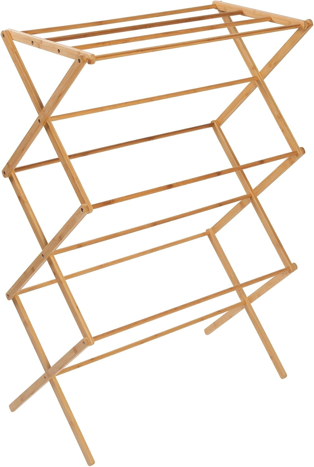 Collapsible Bamboo Clothes Drying Rack, view 3