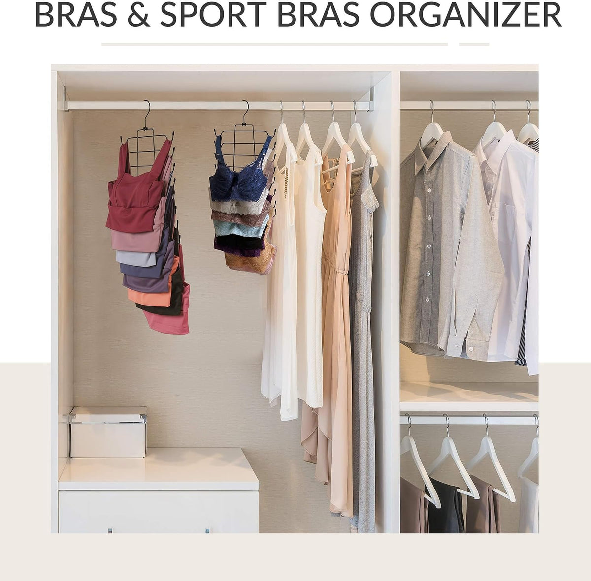 Folding Tank Top and Bra Hangers, Pack of 6, view 5