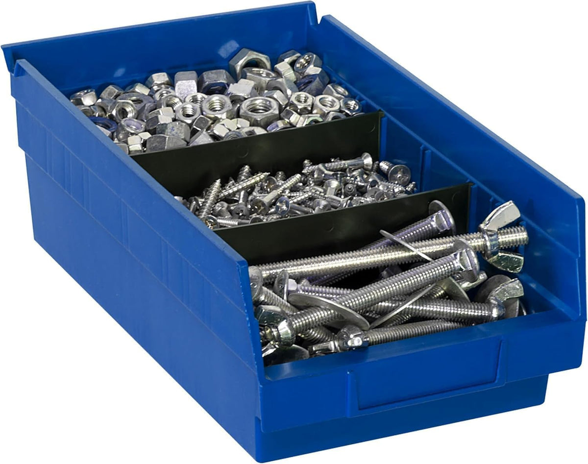 Heavy Duty Shelf Bins, Pack of 12, Blue, view 8