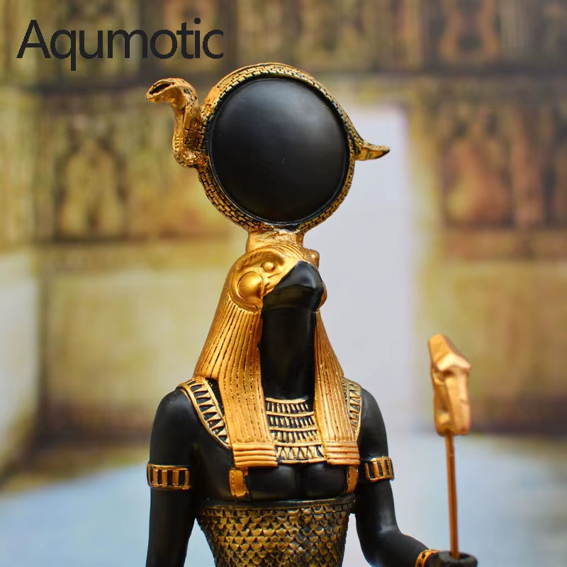 Egyptian Gods Goddess Ornament 1Pc Large Isis Sculpture Adorn for Home Eye of Egypt Furnishing Articles Decorate